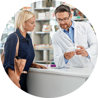 Pharmacist and Customer